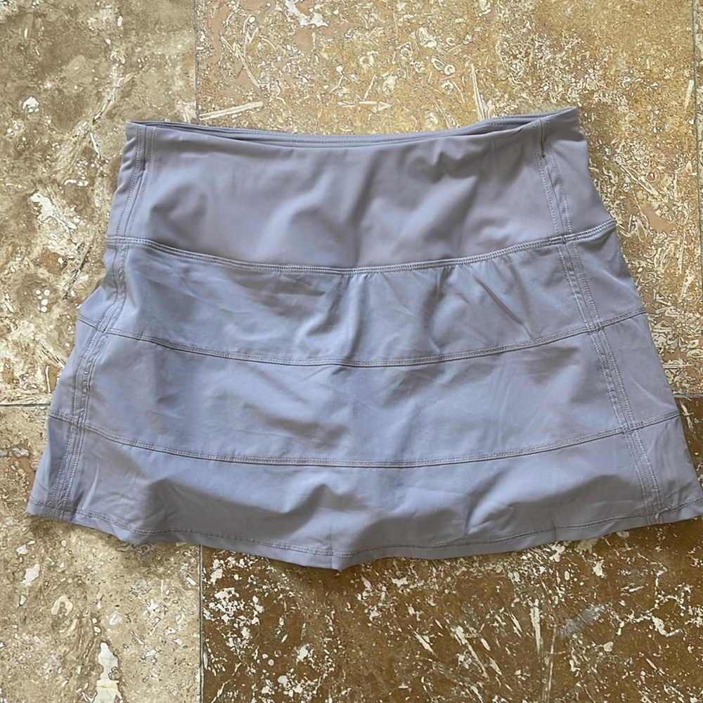 CRZ YOGA High Waist Tennis Golf Skirt Skort Grey EUC Sz Small 4-6